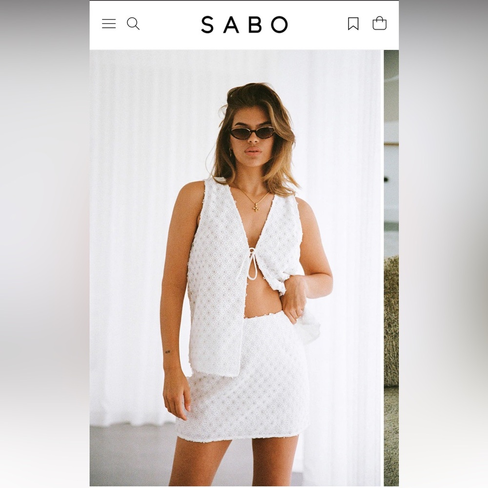 Sabo Skirt Mirage top and skirt set